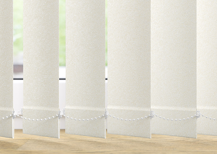 Shimmer (Blackout), Quartz Cream - Vertical Blind Slats - Image 3